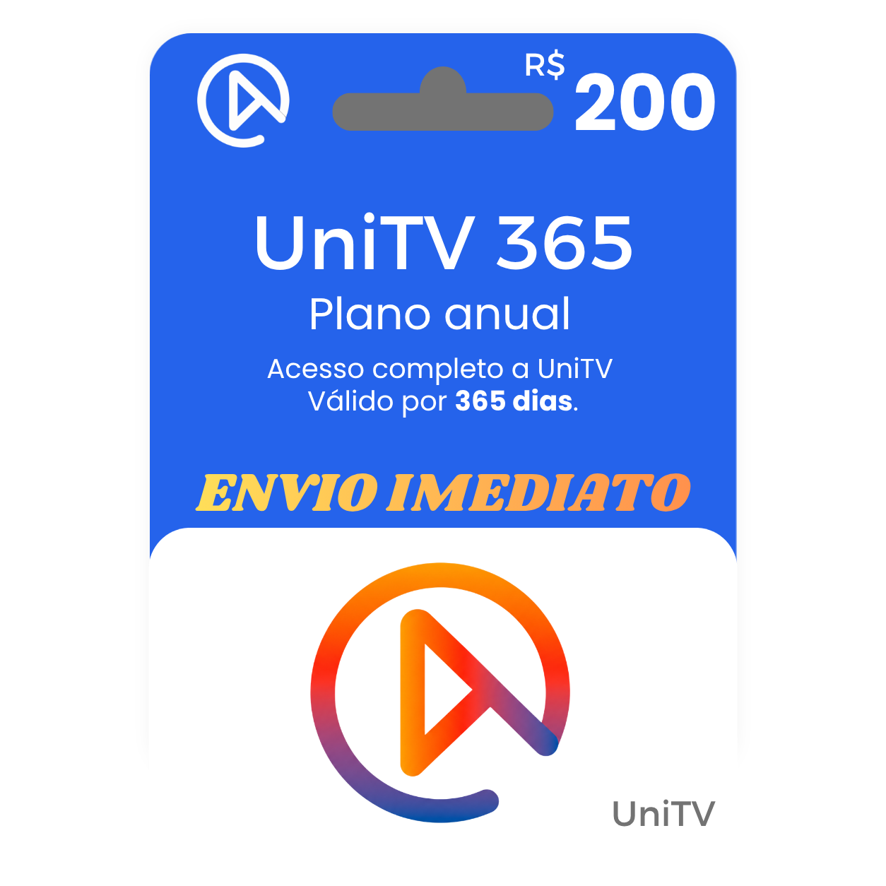 Recarga UniTV 365 Dias